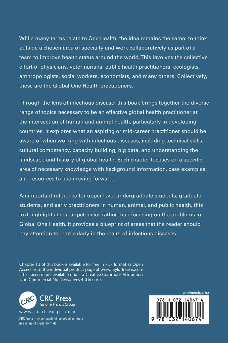 Rückseite: 9781032140674 | Global One Health and Infectious Diseases | William E Sander | Buch