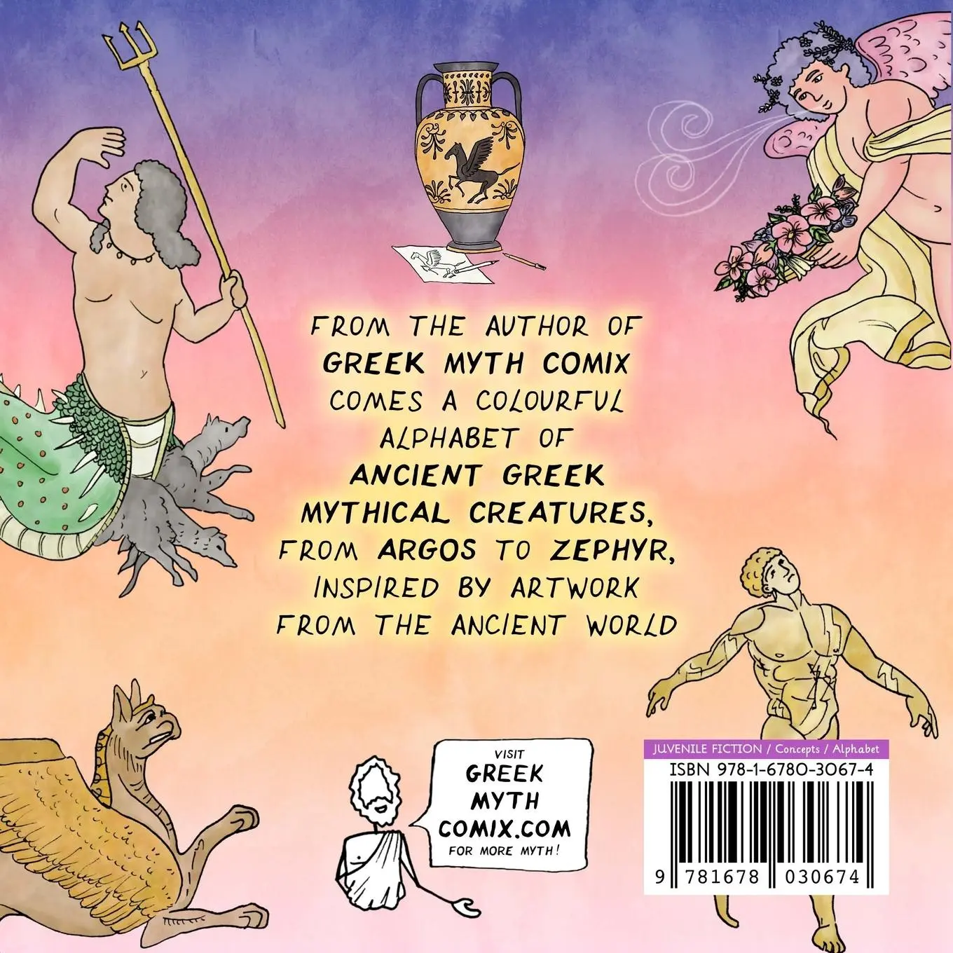 Rückseite: 9781678030674 | Ancient Greek Mythical Creatures ABC | Laura Jenkinson-Brown | Buch