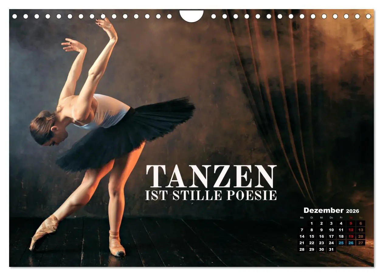 Bild: 9783457370674 | Ballett mit einem Hauch Poesie (Wandkalender 2026 DIN A4 quer),...