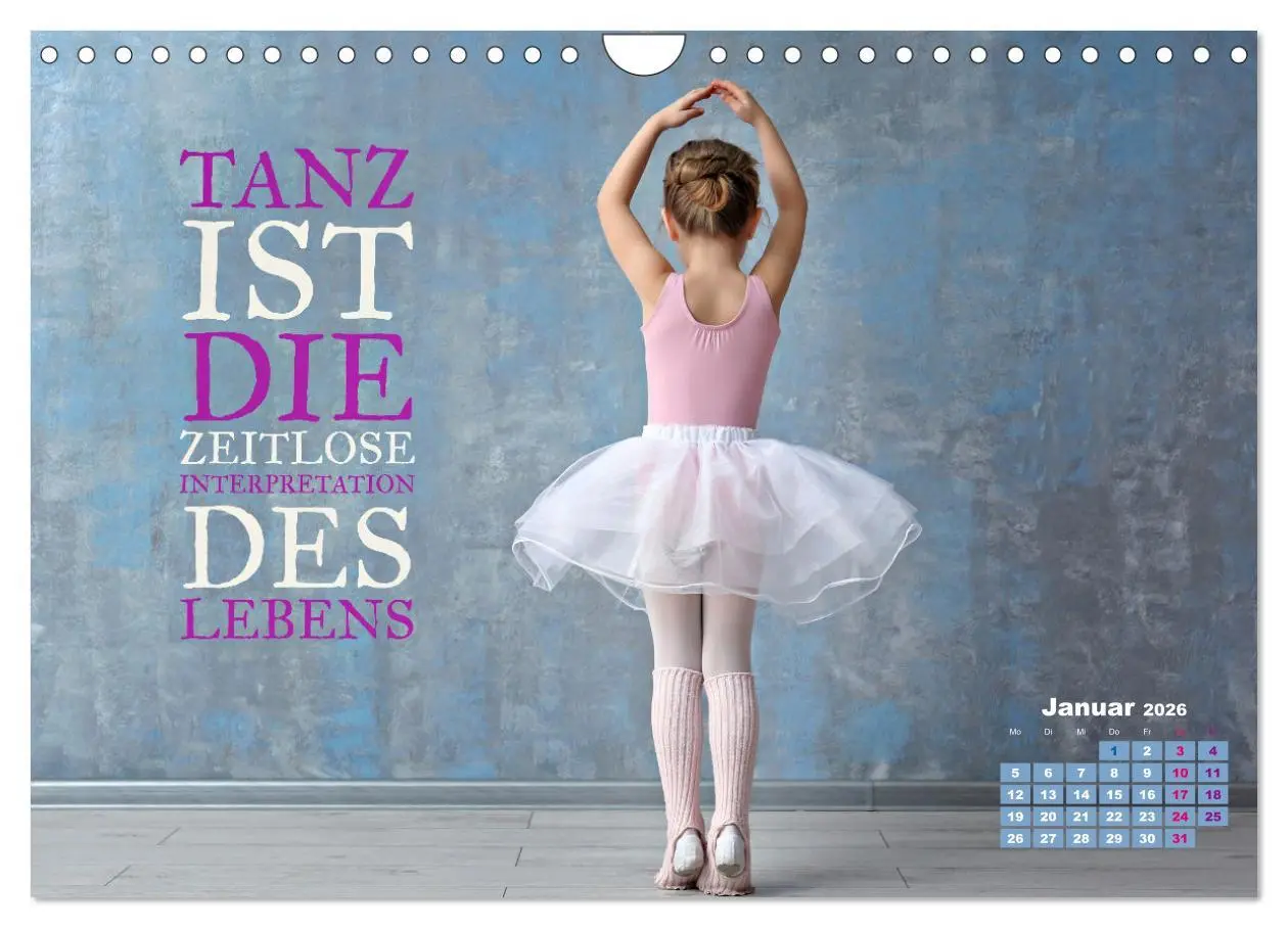 Bild: 9783457370674 | Ballett mit einem Hauch Poesie (Wandkalender 2026 DIN A4 quer),...