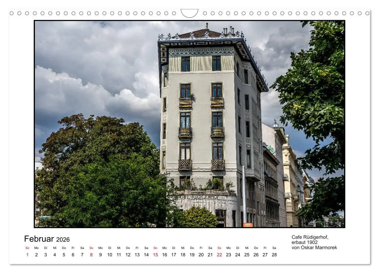 Bild: 9783457820674 | Jugendstil-Baukunst in Wien (Wandkalender 2026 DIN A3 quer),...