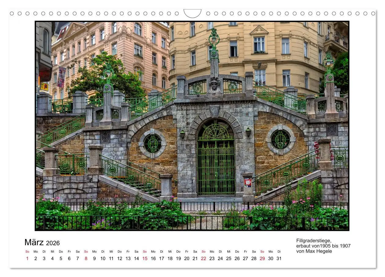 Bild: 9783457820674 | Jugendstil-Baukunst in Wien (Wandkalender 2026 DIN A3 quer),...
