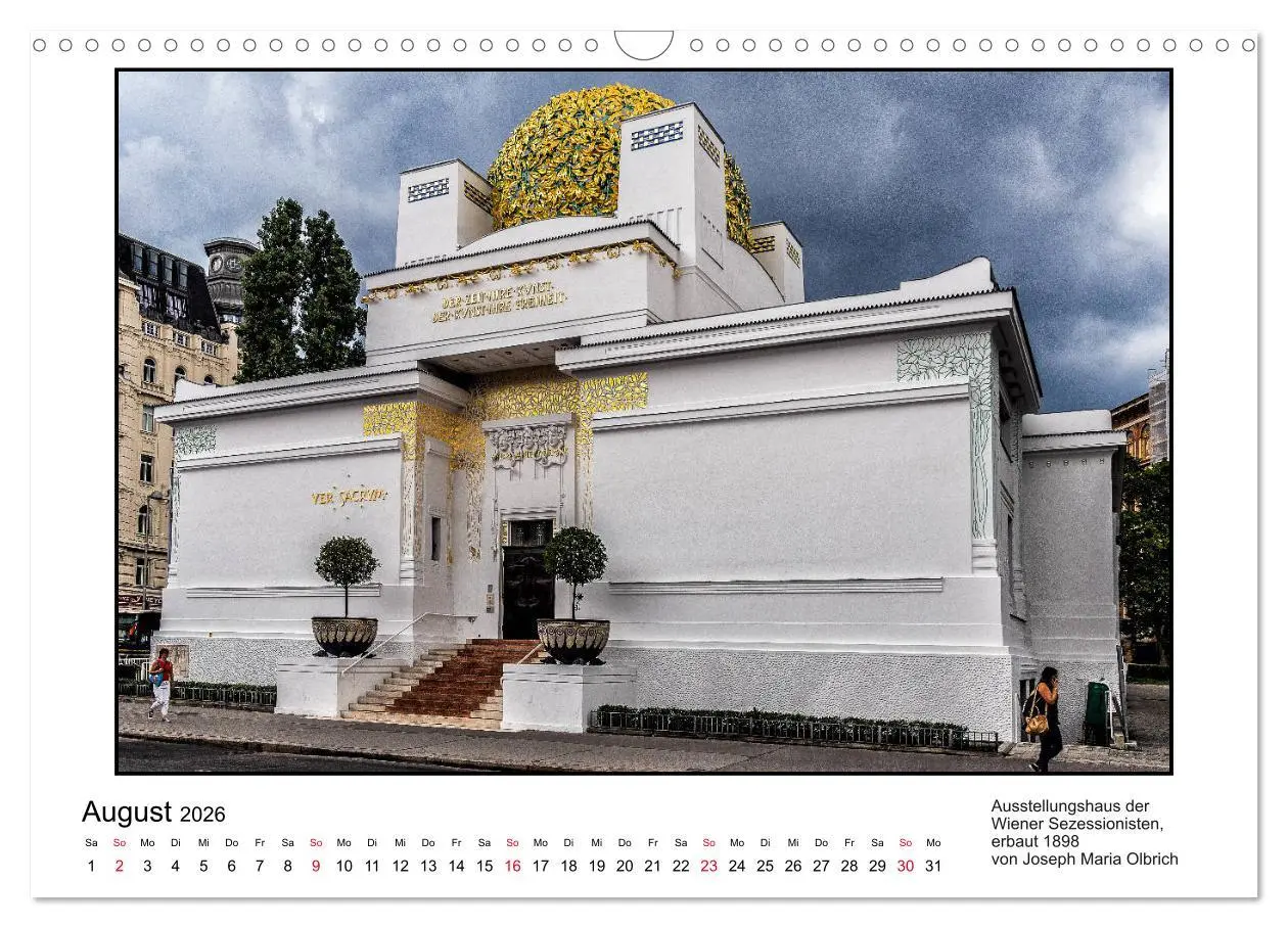Bild: 9783457820674 | Jugendstil-Baukunst in Wien (Wandkalender 2026 DIN A3 quer),...