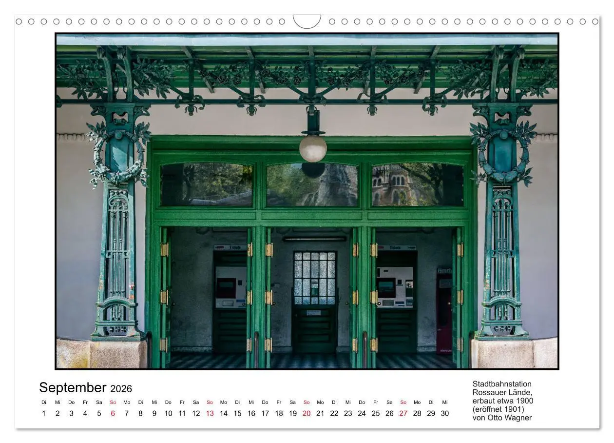 Bild: 9783457820674 | Jugendstil-Baukunst in Wien (Wandkalender 2026 DIN A3 quer),...