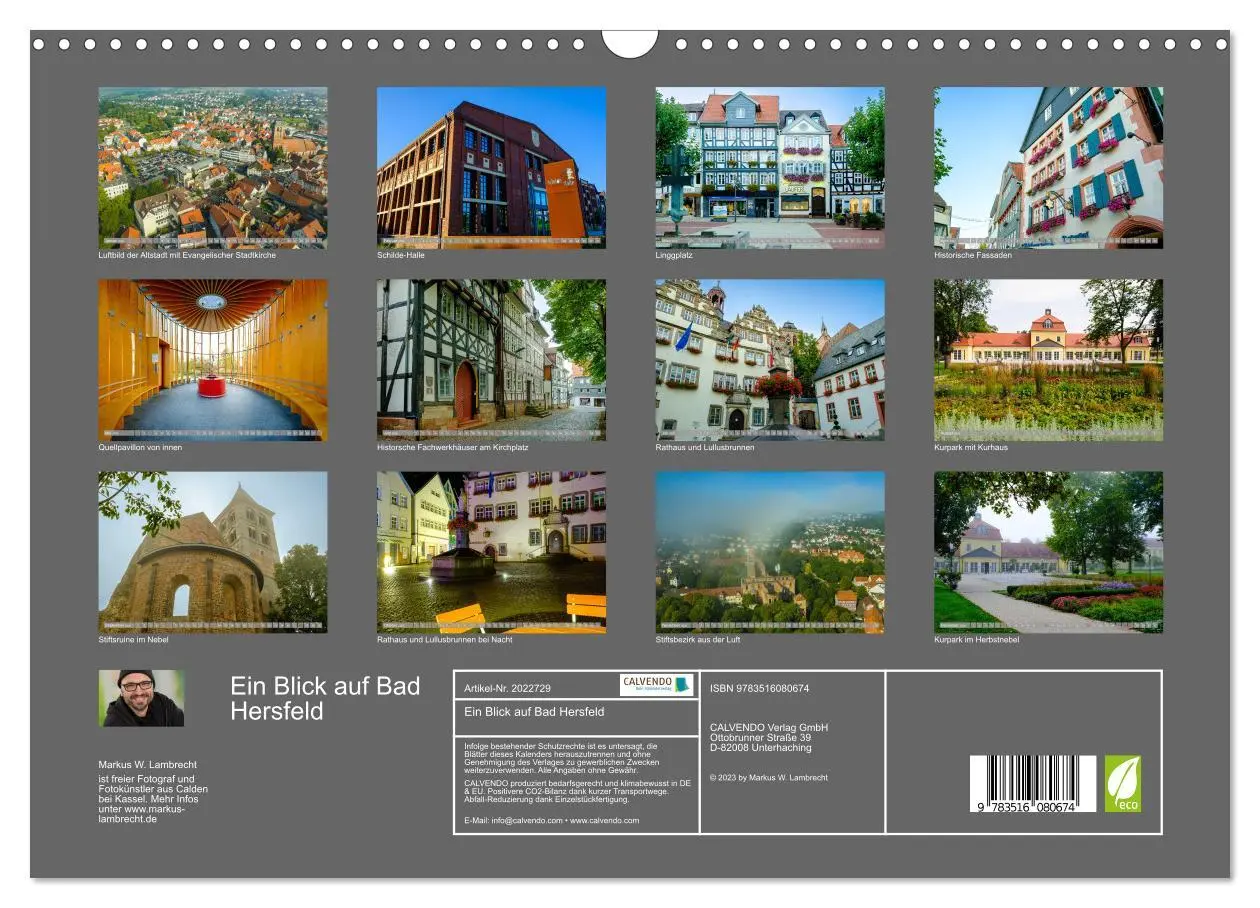 Bild: 9783516080674 | Ein Blick auf Bad Hersfeld (Wandkalender 2026 DIN A3 quer),...