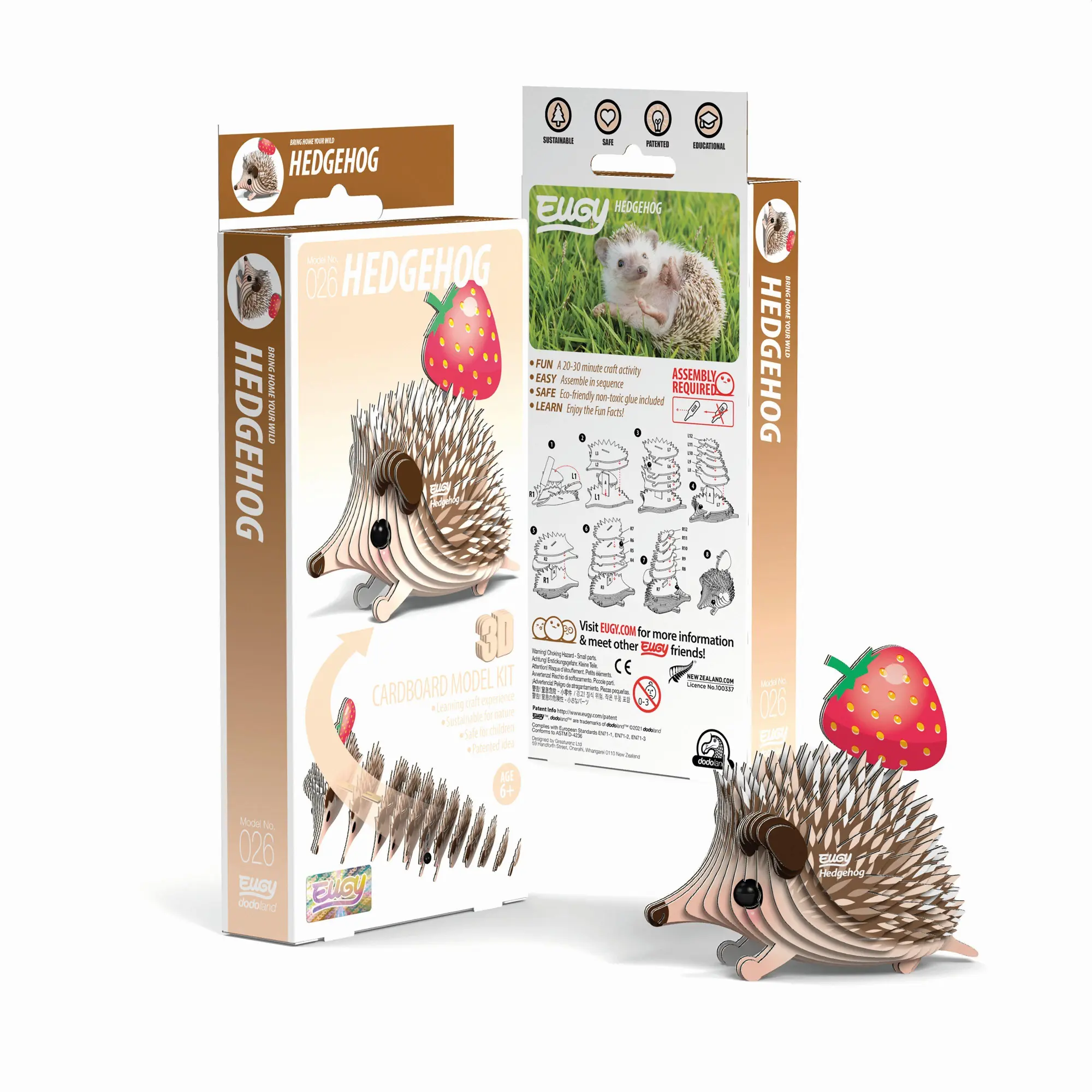 Cover: 9421035150774 | EUGY - 3D Bastelset Igel | Eugy | Kit (Bastelset) | 650026 | Deutsch