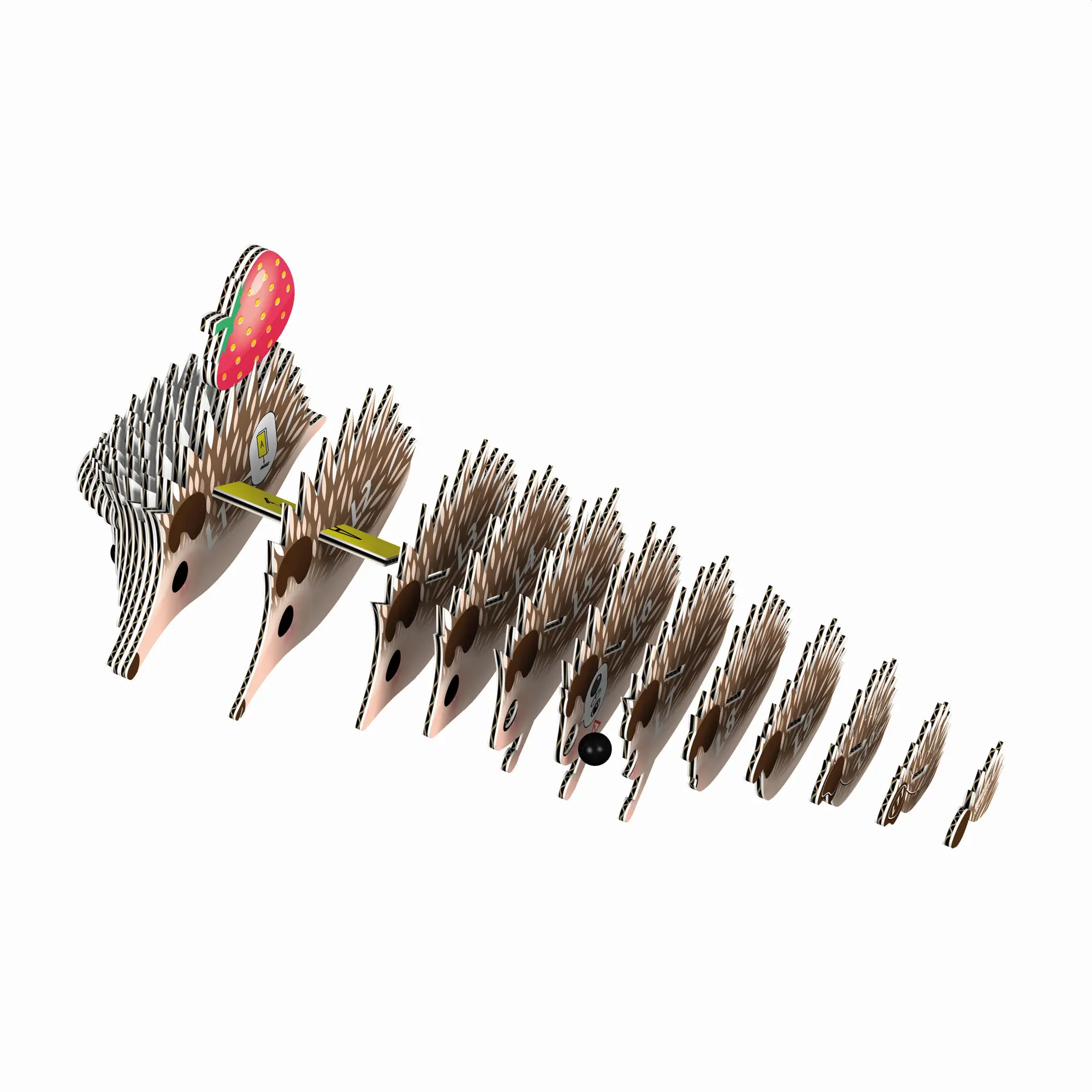 Bild: 9421035150774 | EUGY - 3D Bastelset Igel | Eugy | Kit (Bastelset) | 650026 | Deutsch
