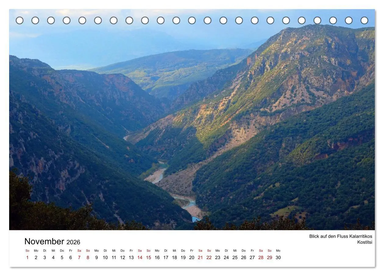 Bild: 9783457430774 | Der Norden Griechenlands (Tischkalender 2026 DIN A5 quer), CALVENDO...