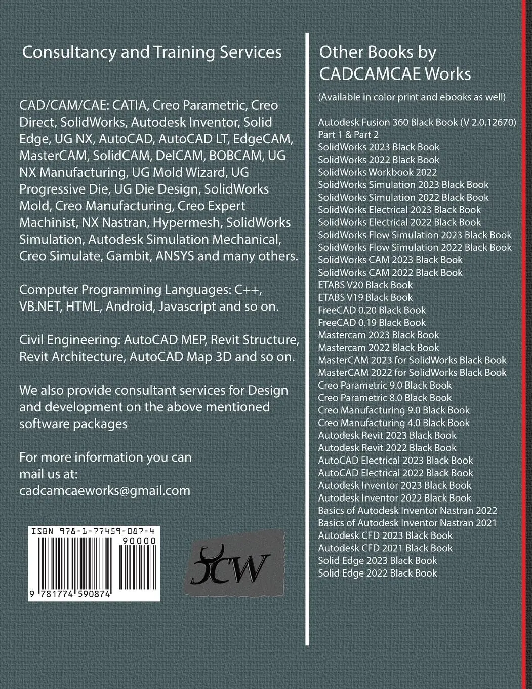 Rückseite: 9781774590874 | SolidWorks Simulation 2023 Black Book | Gaurav Verma (u. a.) | Buch