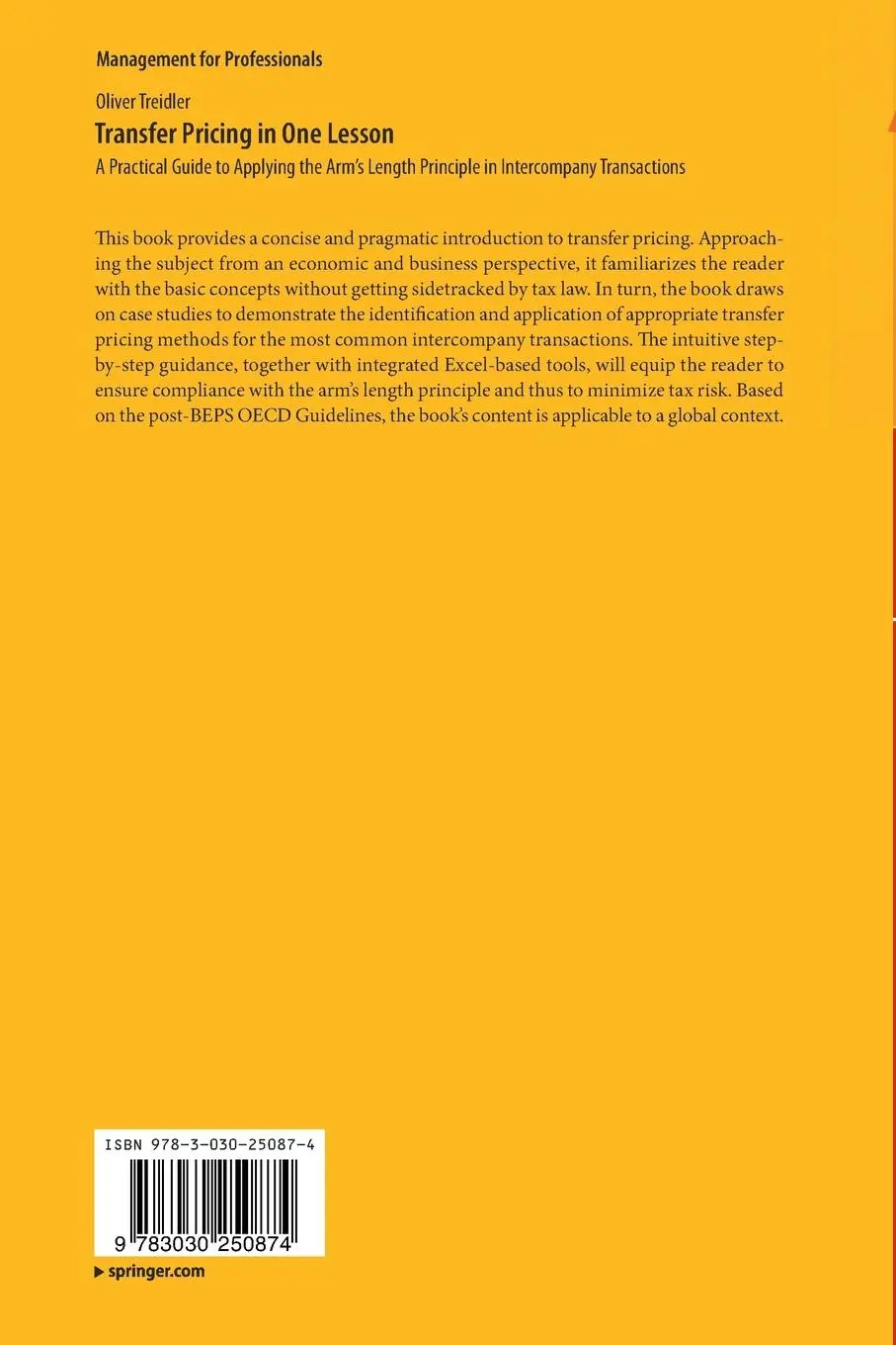 Rückseite: 9783030250874 | Transfer Pricing in One Lesson | Oliver Treidler | Taschenbuch | xi