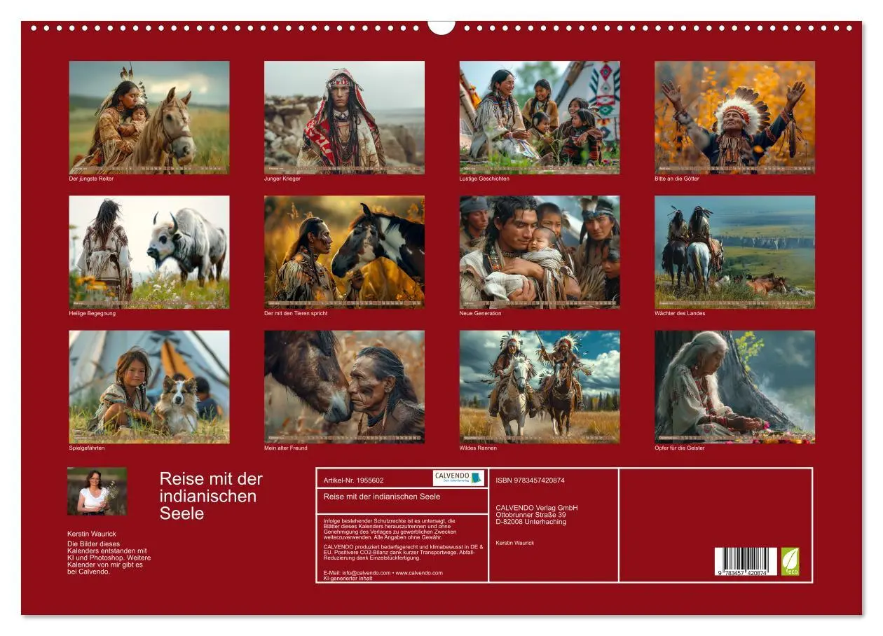 Bild: 9783457420874 | Reise mit der indianischen Seele (Wandkalender 2026 DIN A2 quer),...
