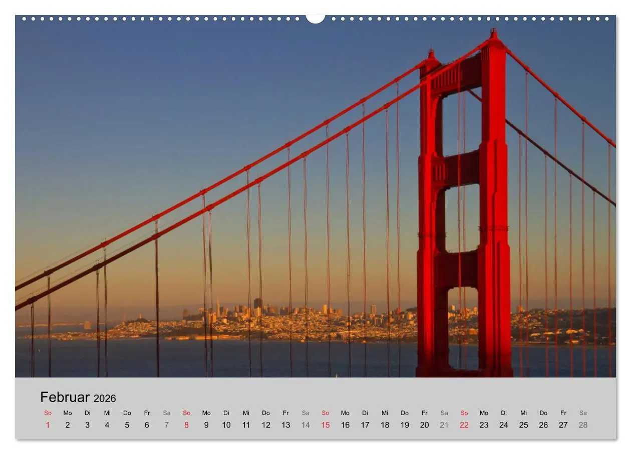 Bild: 9783516200874 | GOLDEN GATE BRIDGE Faszination San Francisco (Wandkalender 2026 DIN...