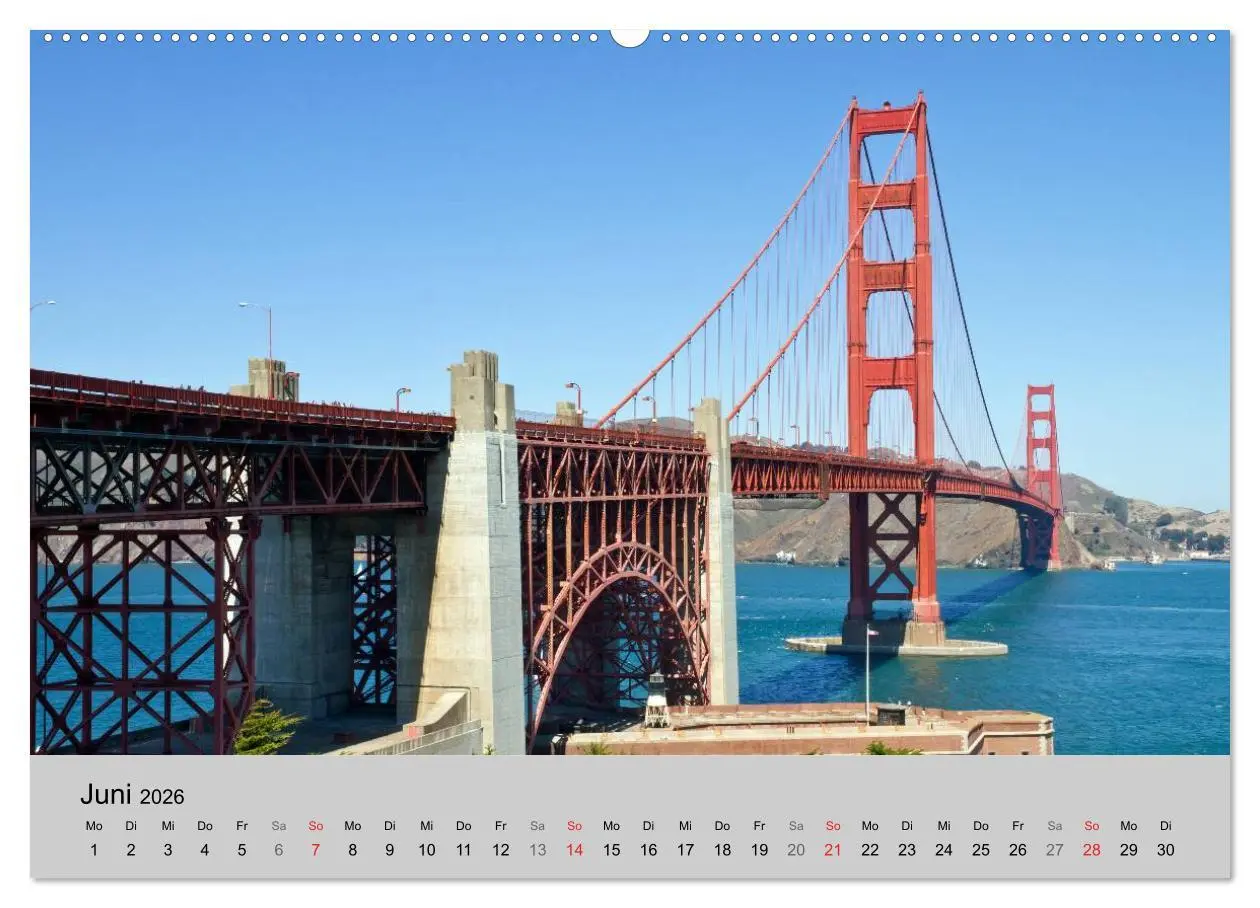Bild: 9783516200874 | GOLDEN GATE BRIDGE Faszination San Francisco (Wandkalender 2026 DIN...