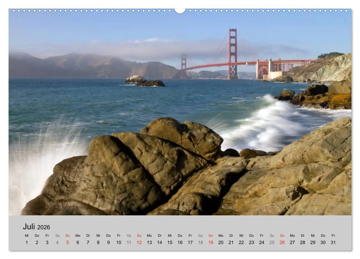 Bild: 9783516200874 | GOLDEN GATE BRIDGE Faszination San Francisco (Wandkalender 2026 DIN...