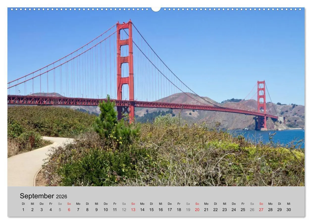 Bild: 9783516200874 | GOLDEN GATE BRIDGE Faszination San Francisco (Wandkalender 2026 DIN...