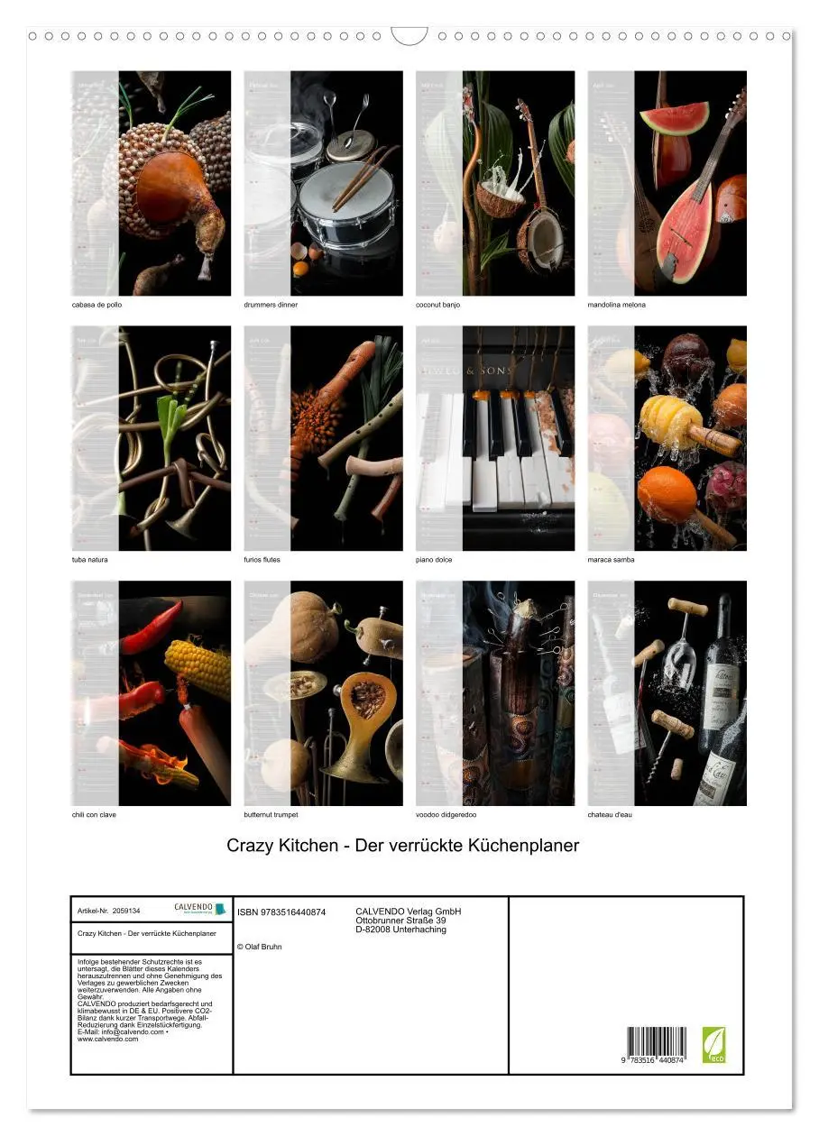 Bild: 9783516440874 | Crazy Kitchen - Der verrückte Küchenplaner (Wandkalender 2026 DIN...