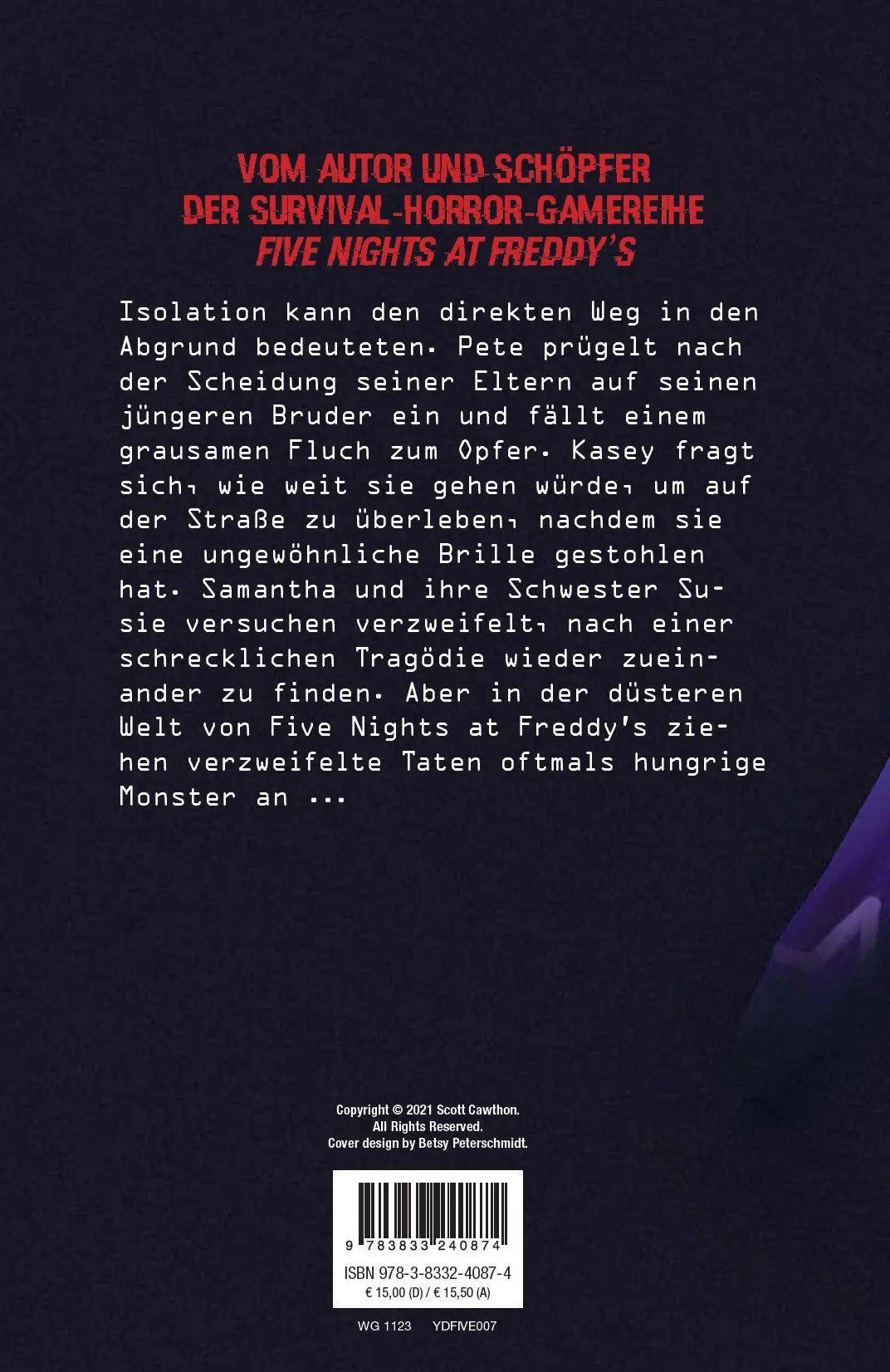 Rückseite: 9783833240874 | Five Nights at Freddy's | Fazbear Frights 4 - Noch ein Schritt | Buch
