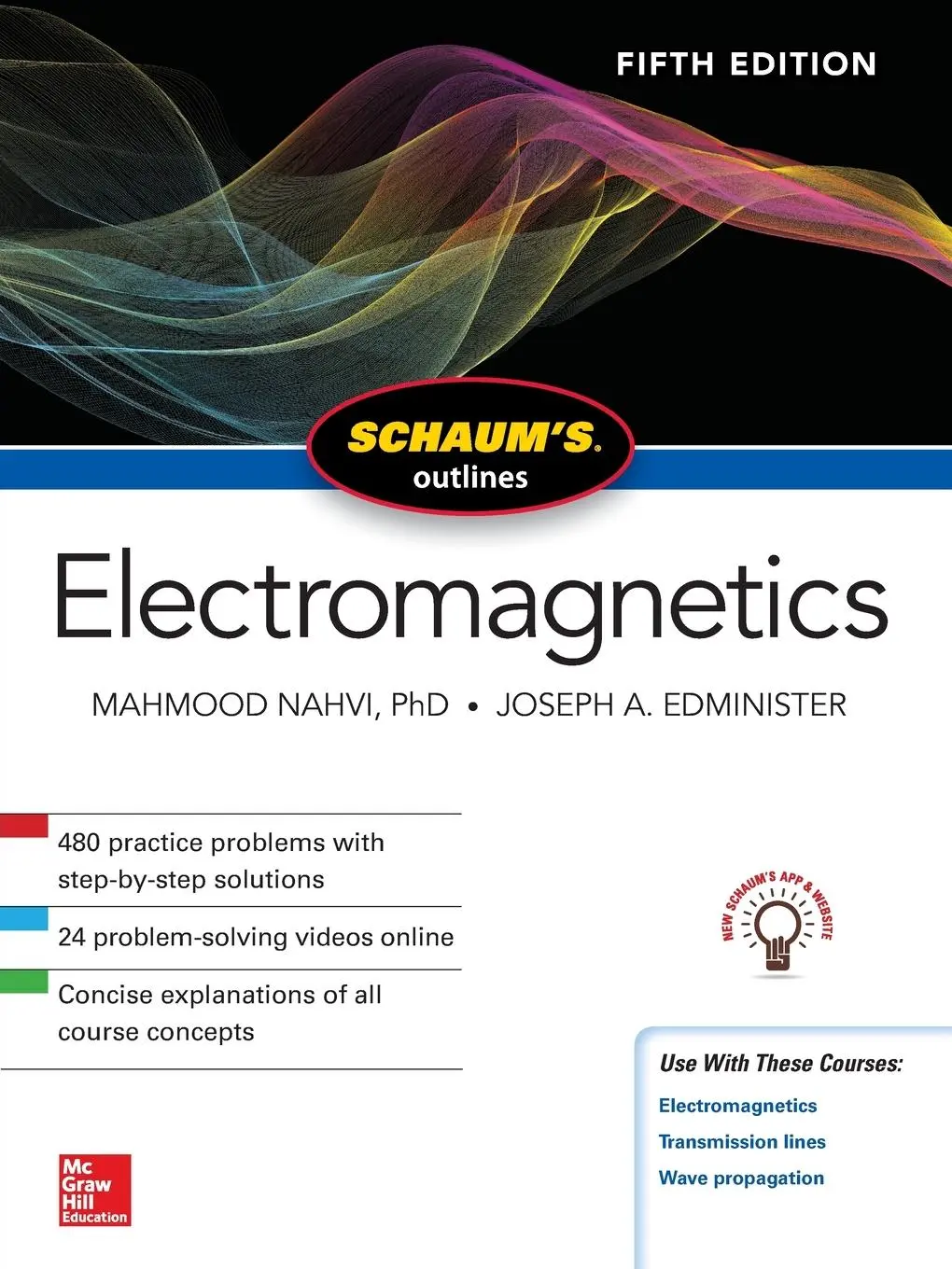 Cover: 9781260120974 | Schaum's Outline of Electromagnetics, Fifth Edition | Nahvi (u. a.)