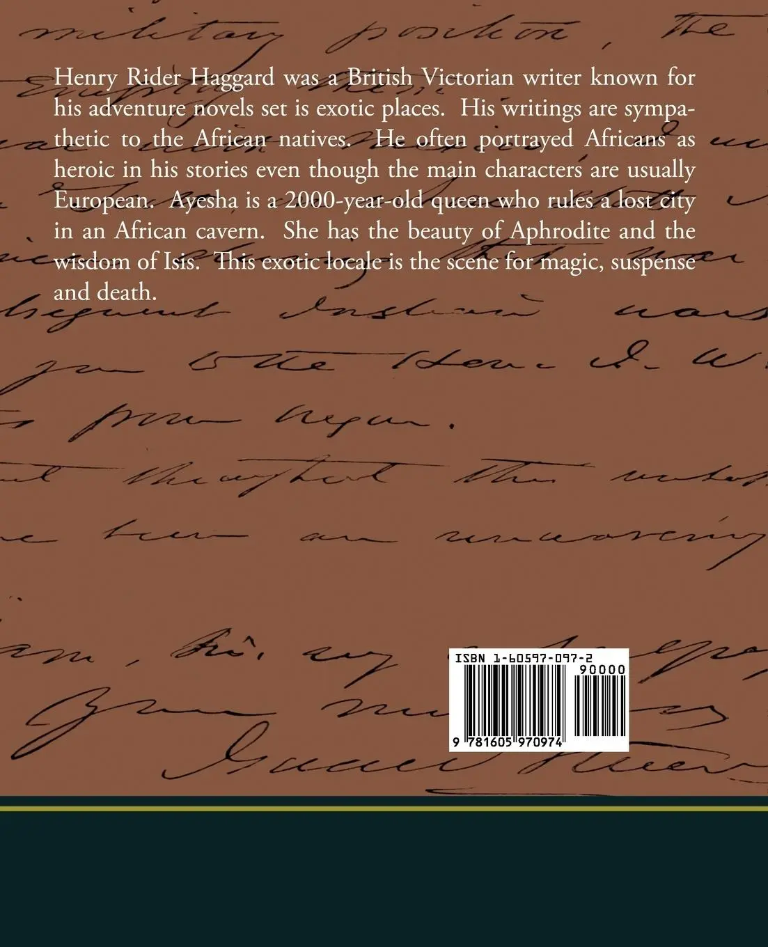 Rückseite: 9781605970974 | She | H. Rider Haggard | Taschenbuch | Kartoniert / Broschiert | 2008