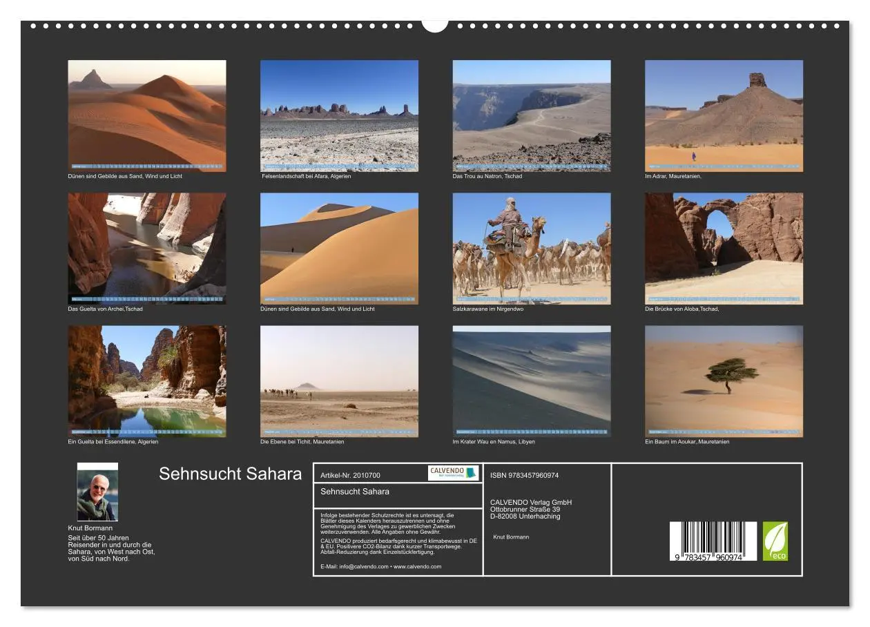 Bild: 9783457960974 | Sehnsucht Sahara (hochwertiger Premium Wandkalender 2026 DIN A2...