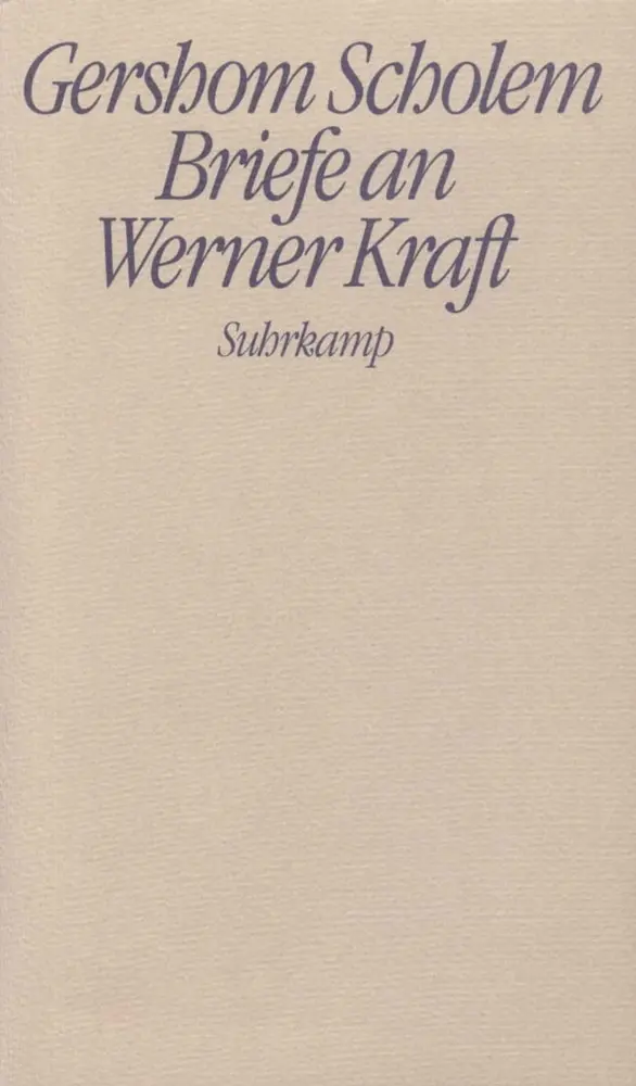 Cover: 9783518030974 | Briefe an Werner Kraft | Gershom Scholem | Buch | 166 S. | Deutsch