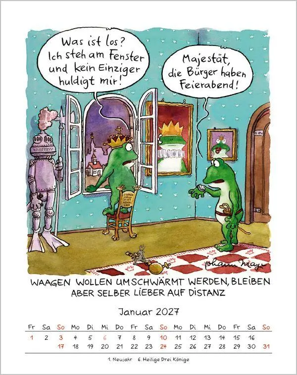 Bild: 9783819300974 | Waage 2027 | Verlag Korsch | Kalender | Spiralbindung | 13 S. | 2027