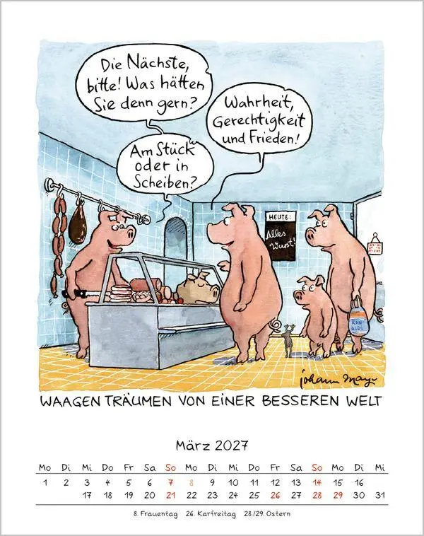 Bild: 9783819300974 | Waage 2027 | Verlag Korsch | Kalender | Spiralbindung | 13 S. | 2027