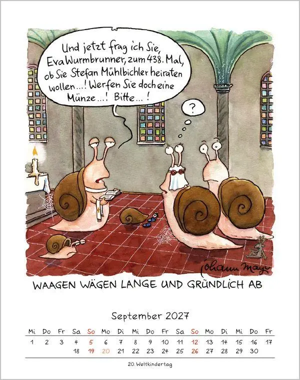 Bild: 9783819300974 | Waage 2027 | Verlag Korsch | Kalender | Spiralbindung | 13 S. | 2027