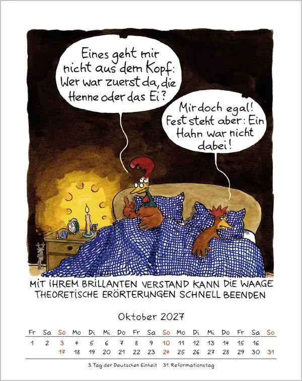 Bild: 9783819300974 | Waage 2027 | Verlag Korsch | Kalender | Spiralbindung | 13 S. | 2027