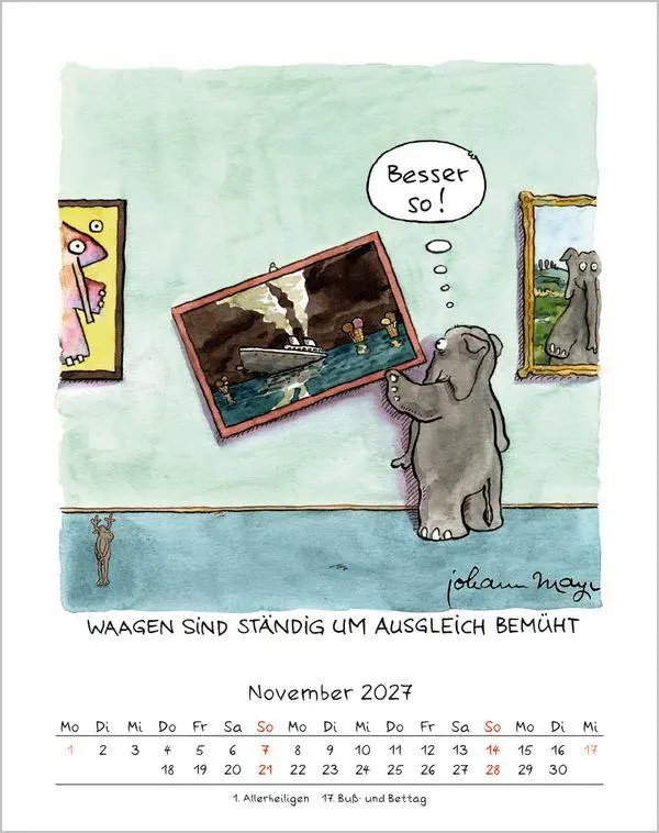 Bild: 9783819300974 | Waage 2027 | Verlag Korsch | Kalender | Spiralbindung | 13 S. | 2027