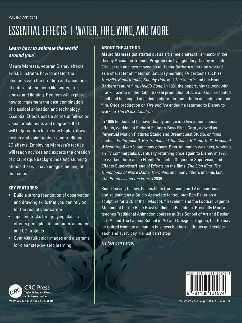 Rückseite: 9781138101074 | Essential Effects | Water, Fire, Wind, and More | Mauro Maressa | Buch