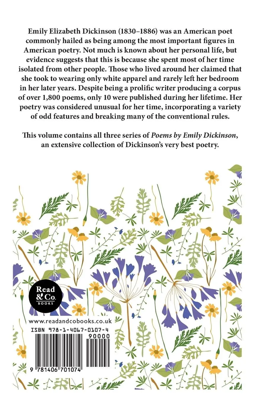 Rückseite: 9781406701074 | Poems by Emily Dickinson - Three Series, Complete | Emily Dickinson