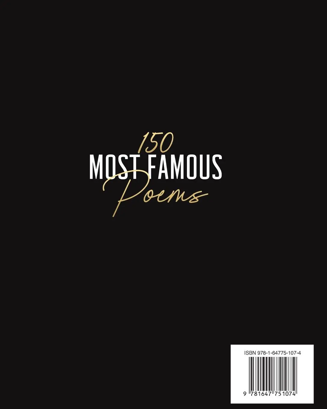 Rückseite: 9781647751074 | The 150 Most Famous Poems | Taschenbuch | Englisch | 2020