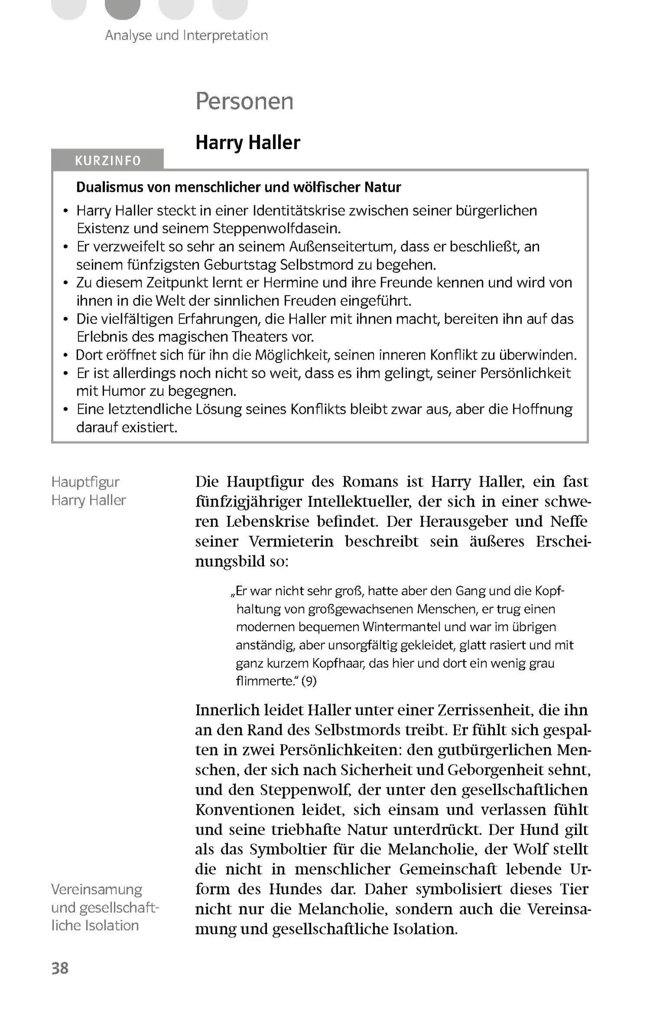 Bild: 9783129231074 | Klett Lektürehilfen Hermann Hesse "Der Steppenwolf" | Fellenberg
