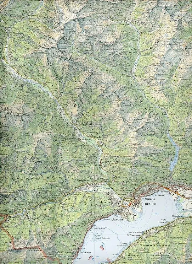 Bild: 9783302001074 | Swisstopo 1 : 100 000 Ticino Tessin | Zusammensetzung | swisstopo