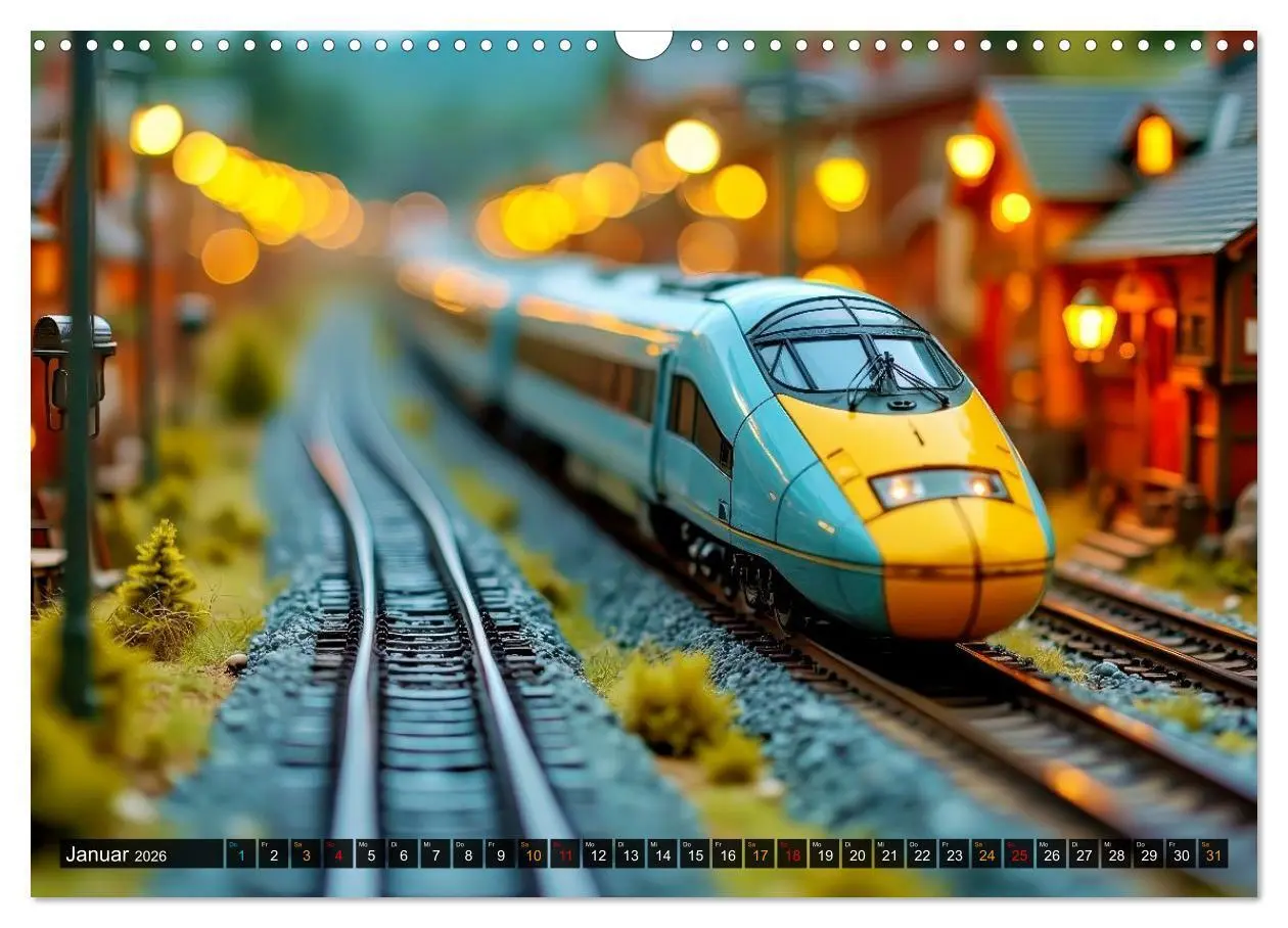 Bild: 9783516701074 | Futuristische Modelleisenbahn (Wandkalender 2026 DIN A3 quer),...