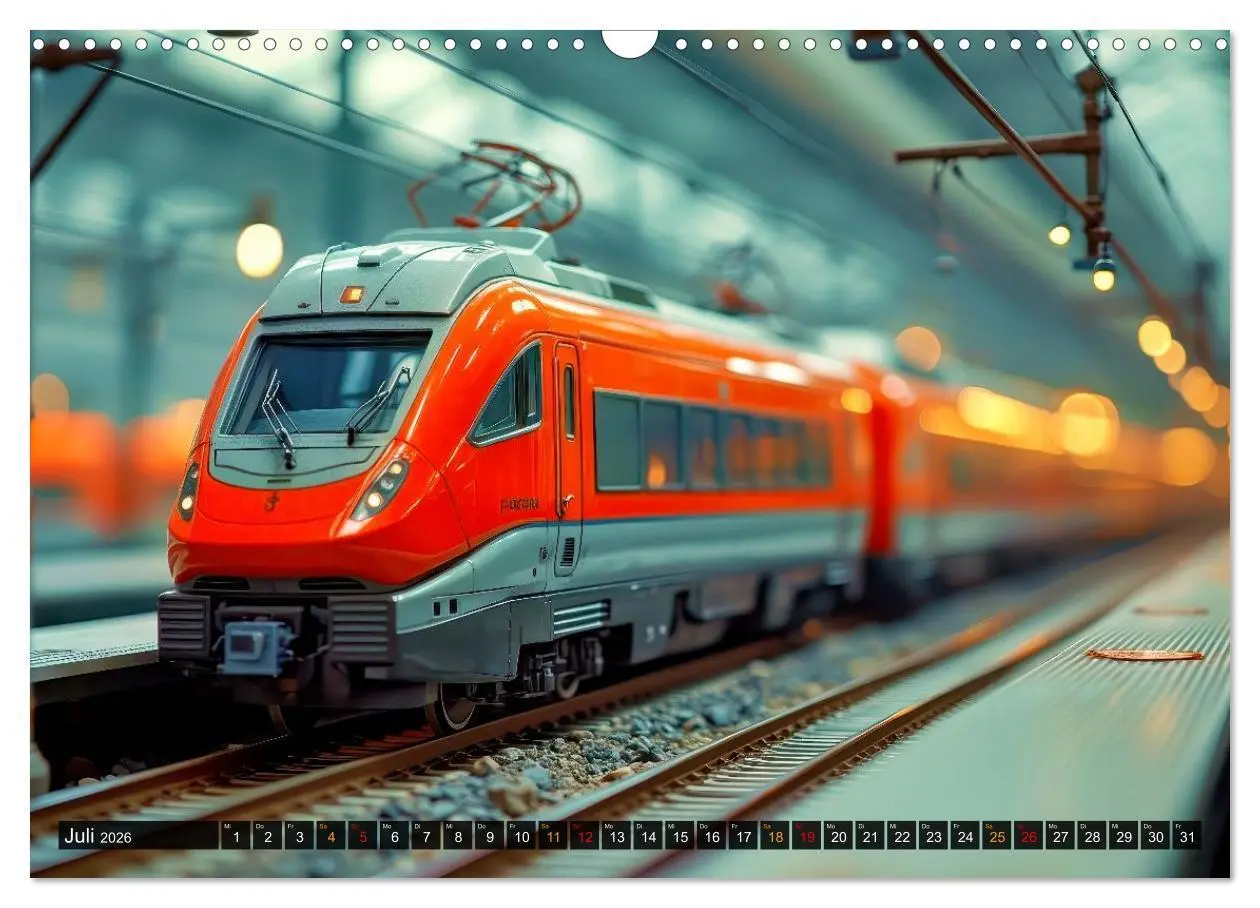 Bild: 9783516701074 | Futuristische Modelleisenbahn (Wandkalender 2026 DIN A3 quer),...