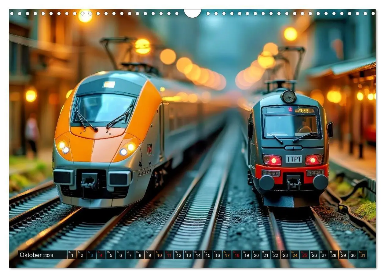 Bild: 9783516701074 | Futuristische Modelleisenbahn (Wandkalender 2026 DIN A3 quer),...