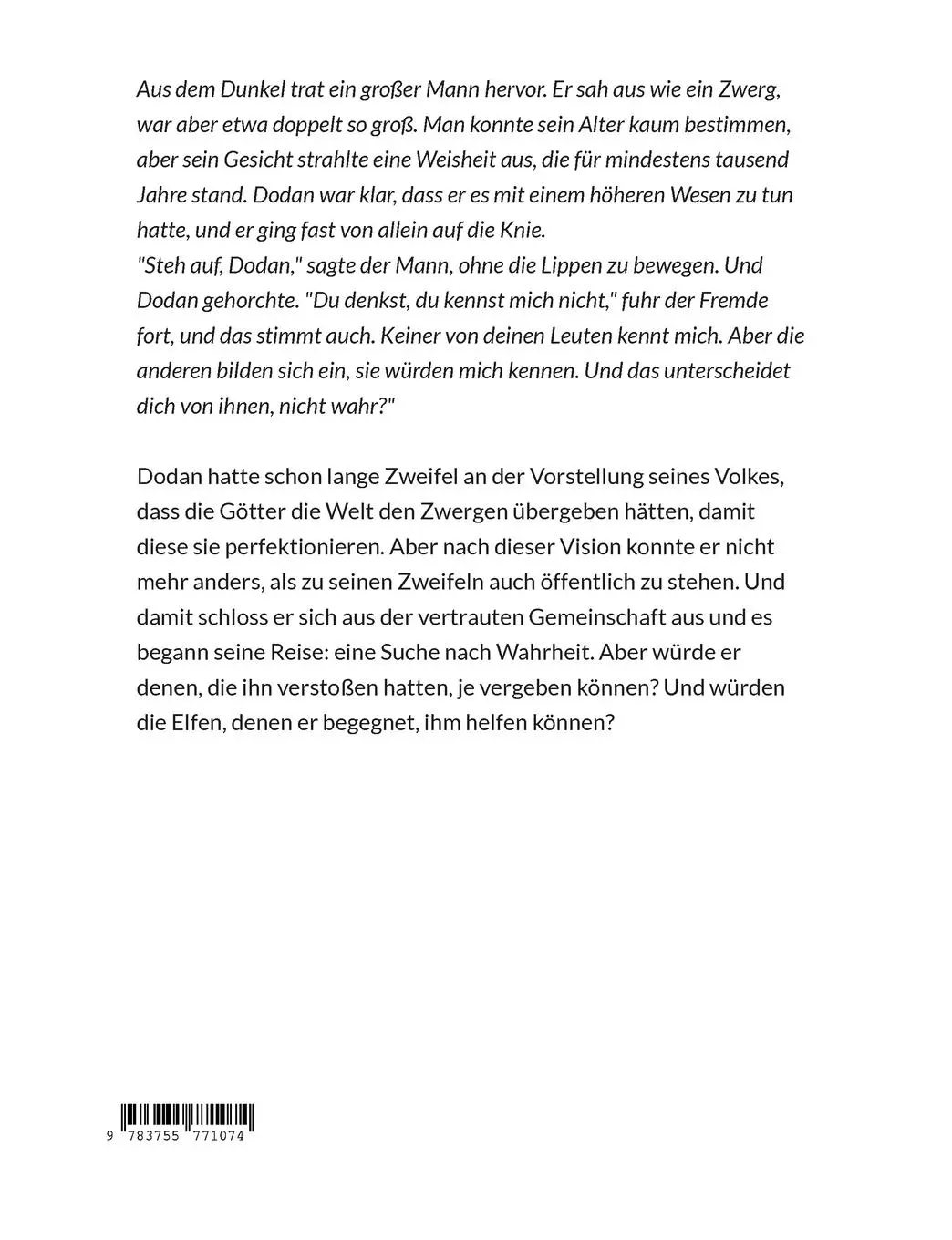 Rückseite: 9783755771074 | Dodans Reise | Stephan Birkholz-Hölter | Taschenbuch | Paperback