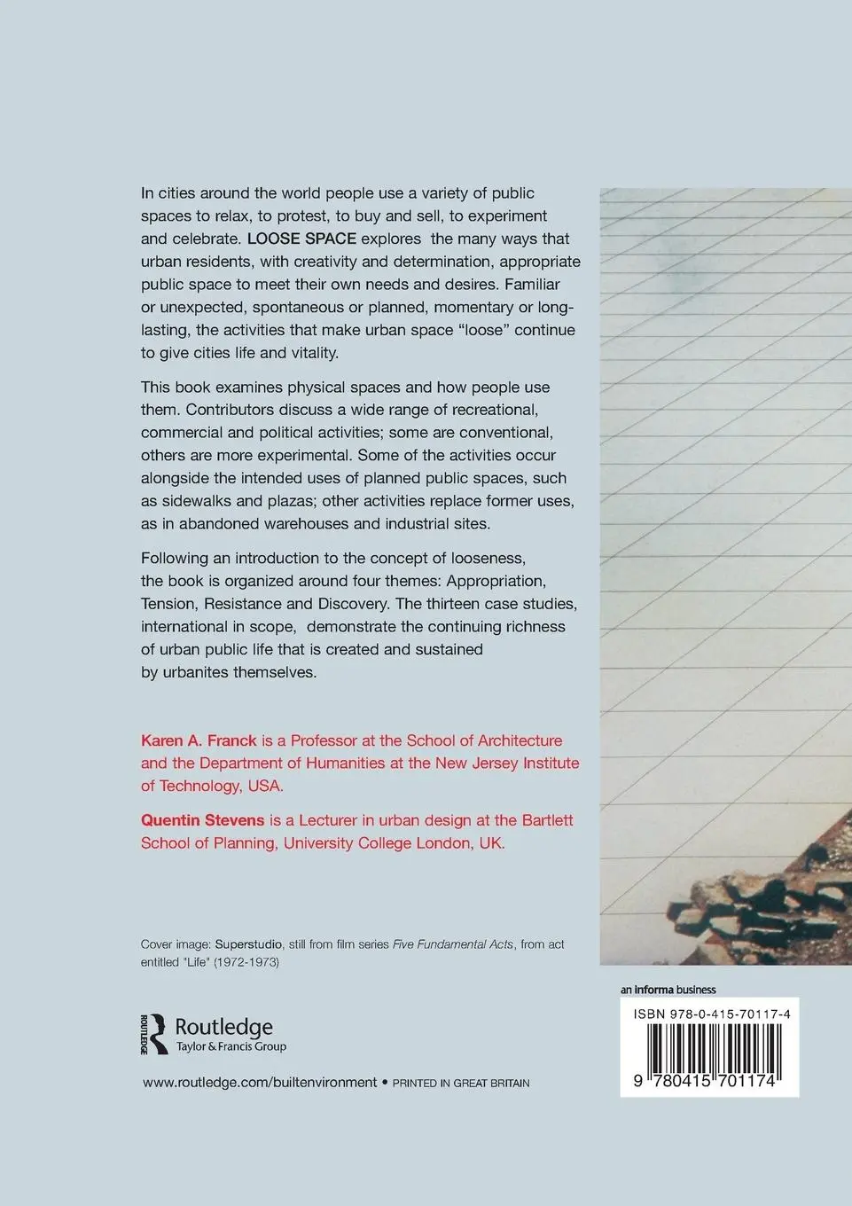 Rückseite: 9780415701174 | Loose Space | Possibility and Diversity in Urban Life | Franck (u. a.)