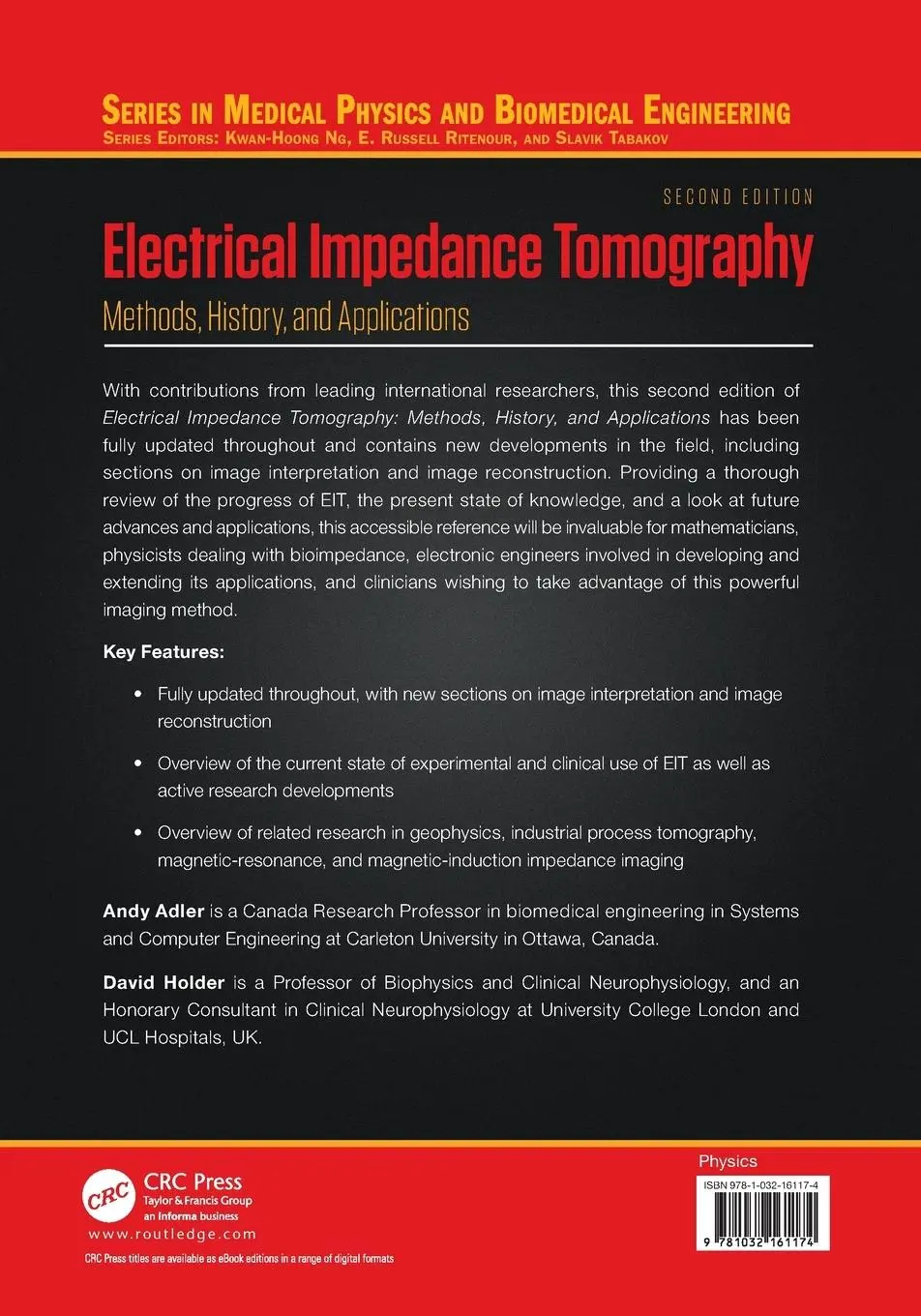 Rückseite: 9781032161174 | Electrical Impedance Tomography | Methods, History and Applications