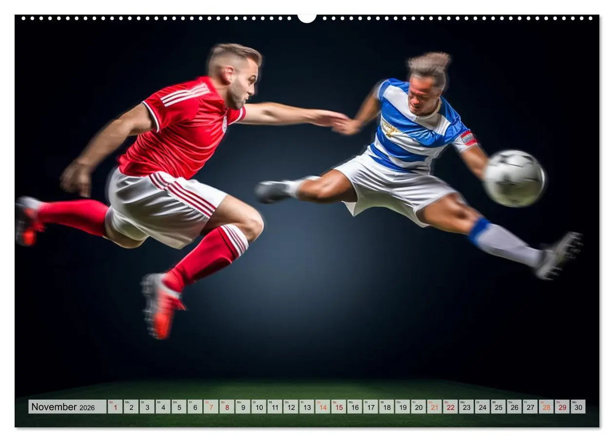 Bild: 9783457461174 | Fussball - Zweikampf (hochwertiger Premium Wandkalender 2026 DIN A2...