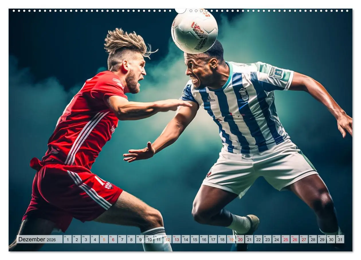 Bild: 9783457461174 | Fussball - Zweikampf (hochwertiger Premium Wandkalender 2026 DIN A2...