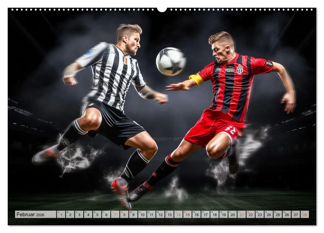 Bild: 9783457461174 | Fussball - Zweikampf (hochwertiger Premium Wandkalender 2026 DIN A2...