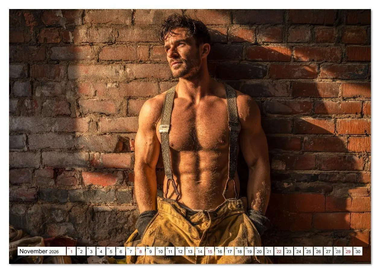 Bild: 9783516621174 | Feuerwehrmänner - Sexy Körper und heiße Flammen (Tischkalender 2026...