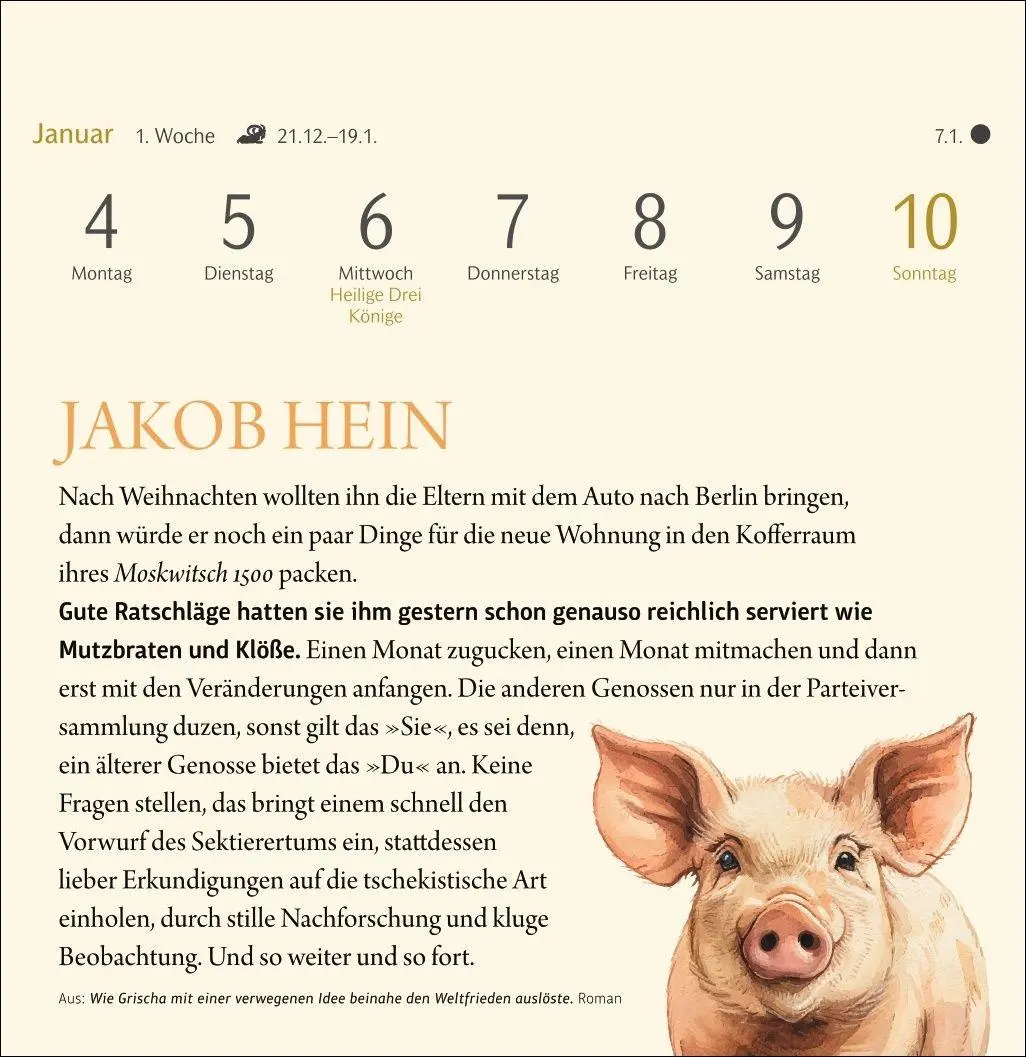 Bild: 9783840041174 | Der kleine literarische Küchenkalender Premium-Postkartenkalender...