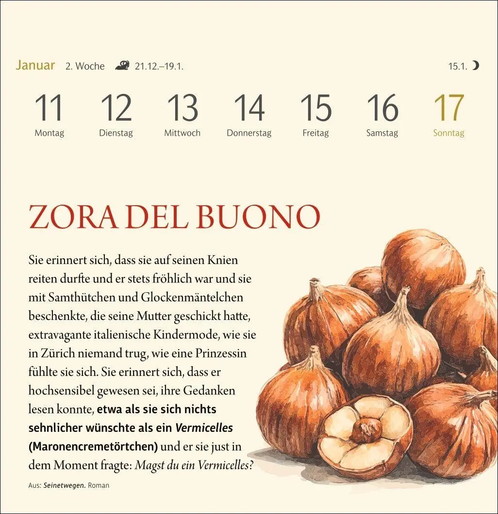 Bild: 9783840041174 | Der kleine literarische Küchenkalender Premium-Postkartenkalender...