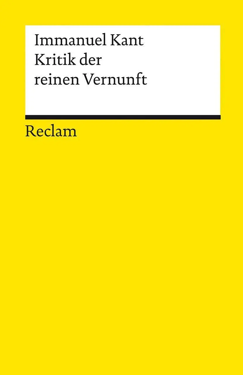 Cover: 9783150141274 | Kritik der reinen Vernunft | Immanuel Kant | Taschenbuch | 1071 S.
