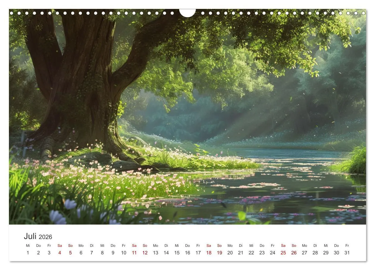 Bild: 9783457451274 | Anime - Welten: Eine Reise durch verträumte Welten (Wandkalender...