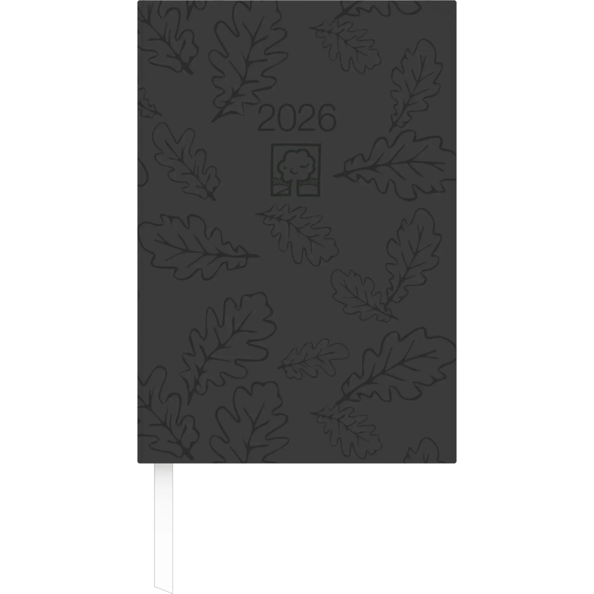 Cover: 4069095001374 | Buchkalender schwarz 2026 - Bürokalender 14,5x21 cm - 1 Tag auf 1...